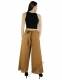 PANTALONE CON LACCI&nbsp;IN COTONE&nbsp;ORGANICO GREZZO A RE