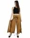 PANTALONE CON LACCI&nbsp;IN COTONE&nbsp;ORGANICO GREZZO A RE
