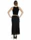 GONNA LUNGA CON LACCI&nbsp;IN COTONE&nbsp;ORGANICO GREZZO A