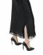 GONNA LUNGA CON LACCI&nbsp;IN COTONE&nbsp;ORGANICO GREZZO A