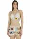 SET PANTALONCINO E TOP IN COTONE UNCINETTO FATTO A