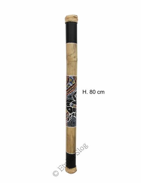 BASTONE DELLA PIOGGIA&nbsp; IN BAMBOO, DECORATO A MANO,