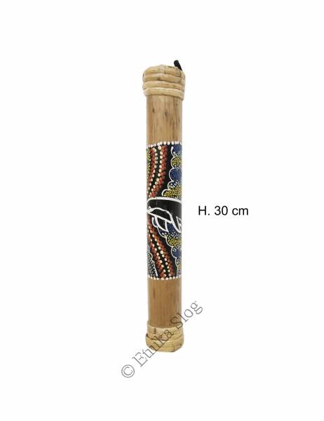 BASTONE DELLA PIOGGIA&nbsp; IN BAMBOO, DECORATO A MANO,