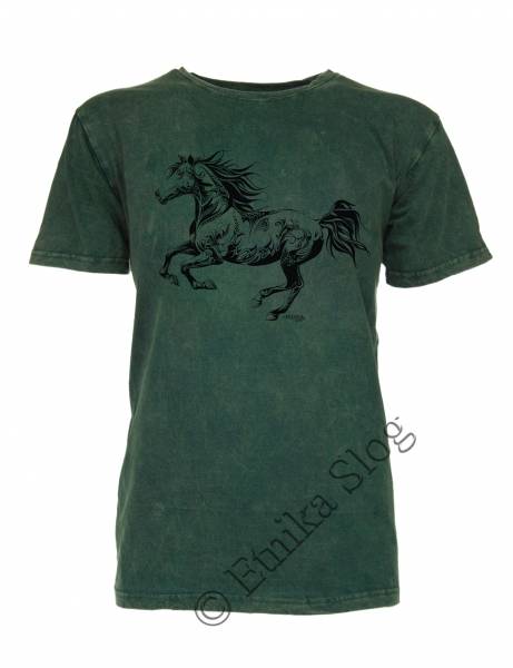 T-SHIRT UOMO COTONE - STONEWASHED CON STAMPA T-SHIRT IN COTONE CON SCOLLO ROTONDOTINTA UN - com Etnika Slog d.o.o.