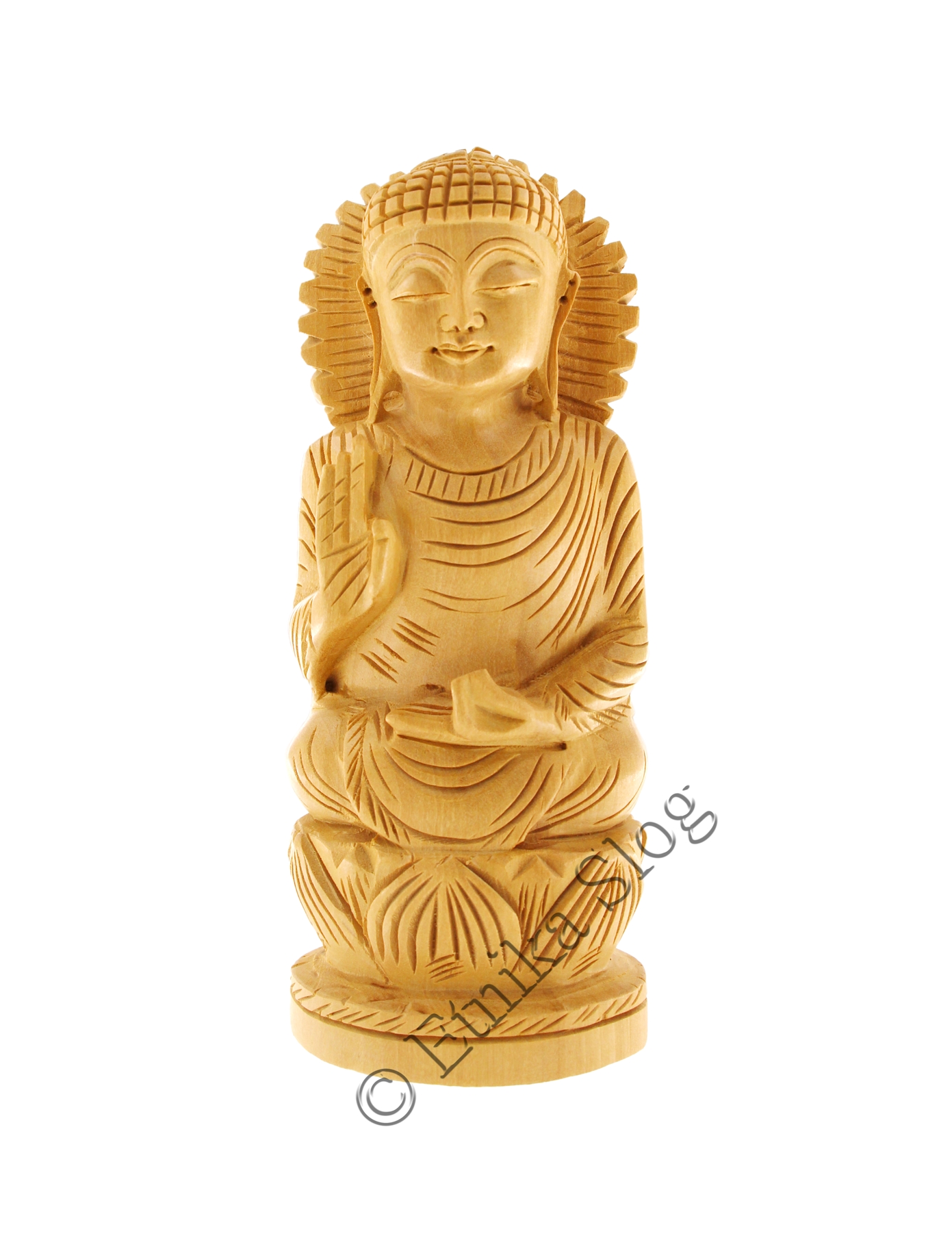 STATUA IN LEGNO DI CEDRO BUDDHA COMPLETO COLORE NA STATUA IN LEGNO DI CEDRO BUDDHA COMPLETO COLORE NA