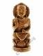 STATUA IN LEGNO DI CEDRO VERNICIATO&nbsp;BUDDHA COMPLET