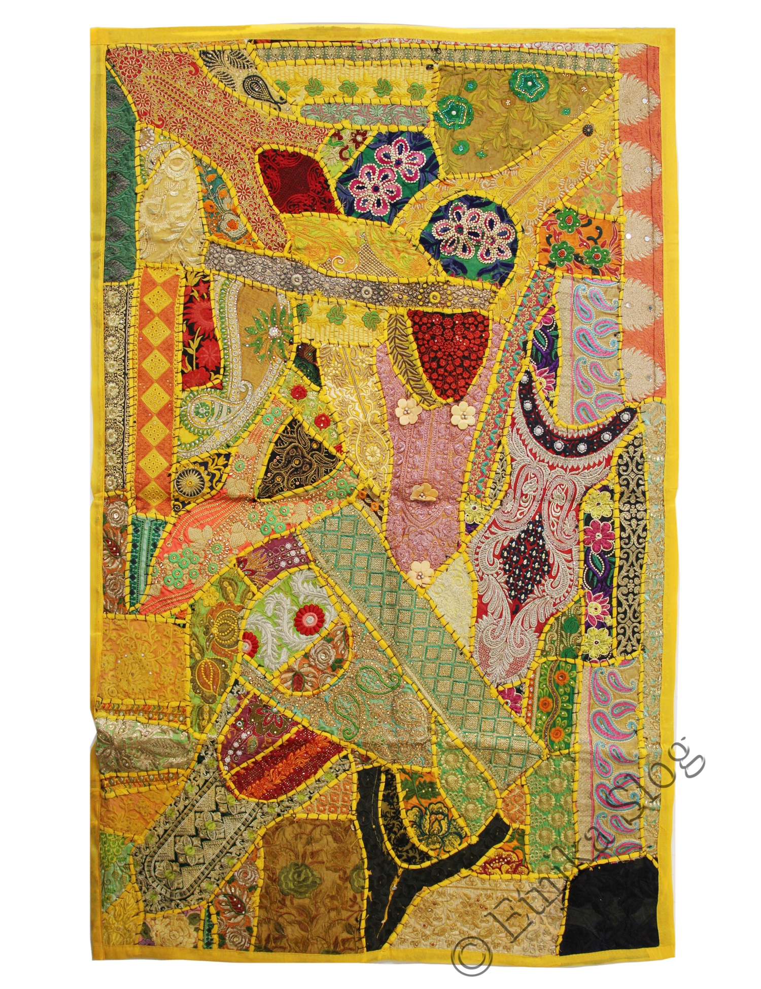 ARAZZO RETTANGOLARE GRANDE COTONE PATCHWORK SARI P ARAZZO RETTANGOLARE GRANDE COTONE PATCHWORK SARI P