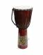 TAMBUTO DJEMBE BONGO ARTIGIANALE&nbsp;IN LEGNO CON DECO