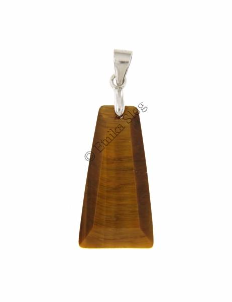 PENDENTE IN PIETRA DURA CON GANCETTO IN ARGENTO. F