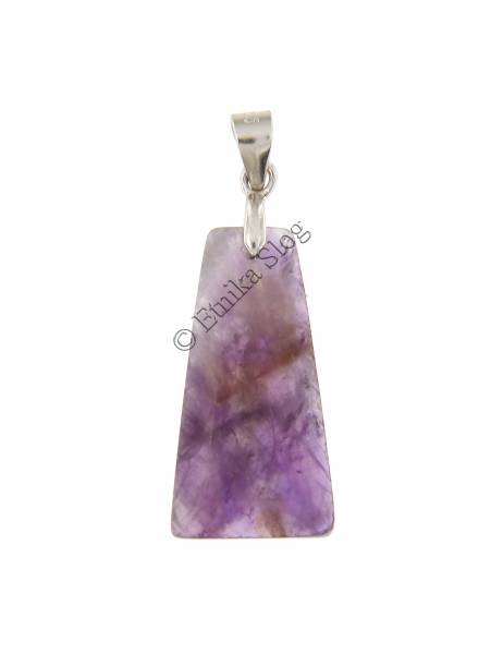 PENDENTE IN PIETRA DURA CON GANCETTO IN ARGENTO. F