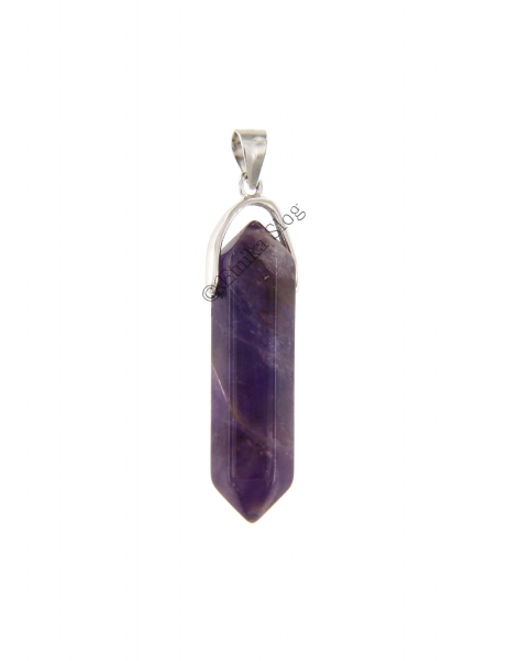 PENDENTE IN PIETRA DURA CON GANCETTO IN ARGENTO. F