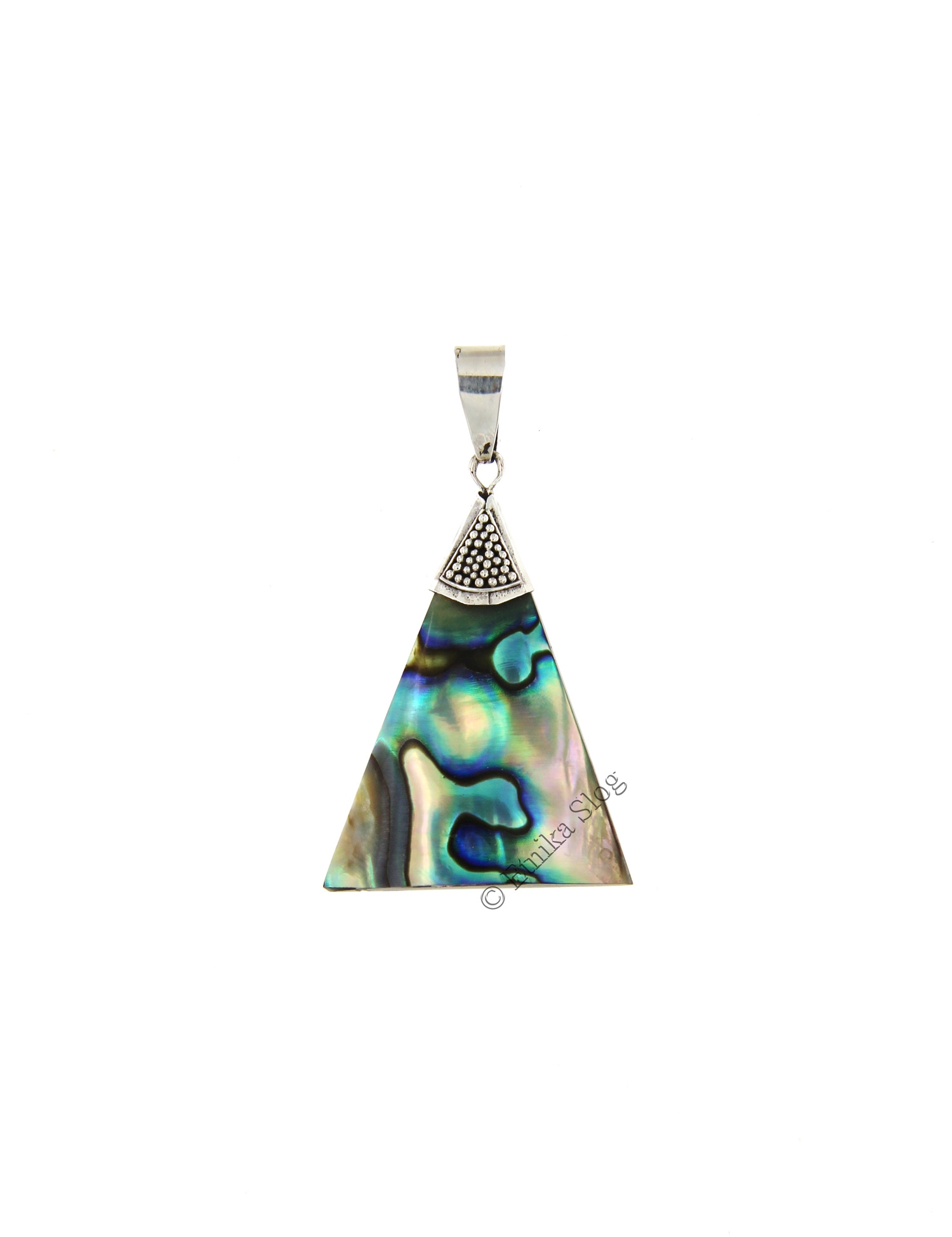 PENDENTE IN ARGENTO CON CONCHIGLIA DI ABALONE./ PENDENTE IN ARGENTO CON CONCHIGLIA DI ABALONE./