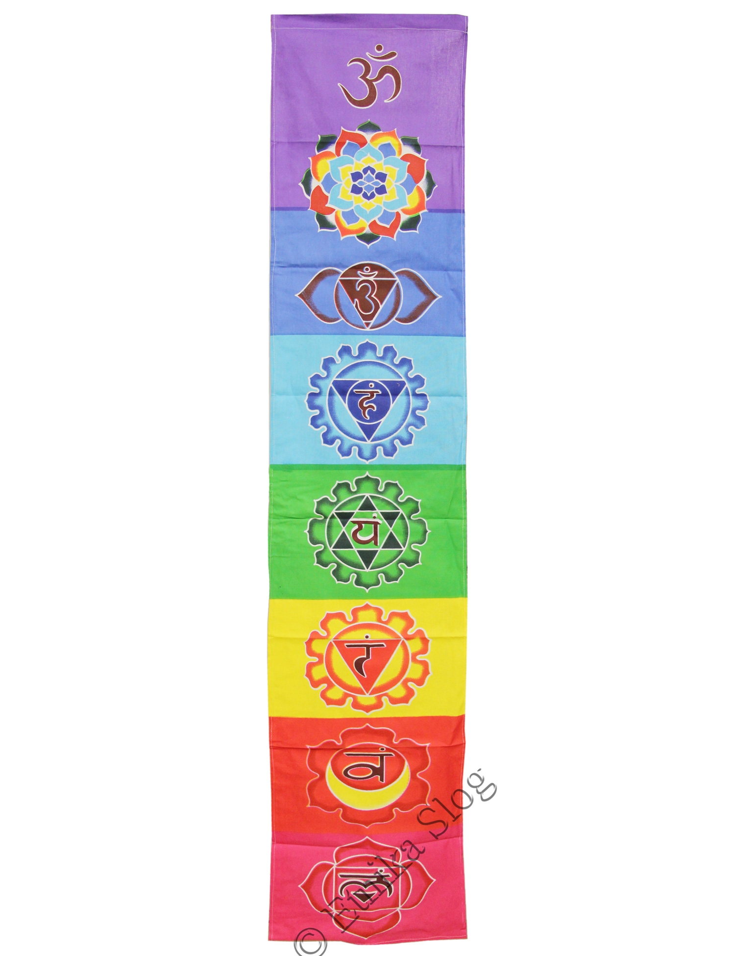 BANDIERA TIBETANA CON 7 CHAKRA DA APPENDEREM BANDIERA TIBETANA CON 7 CHAKRA DA APPENDEREM