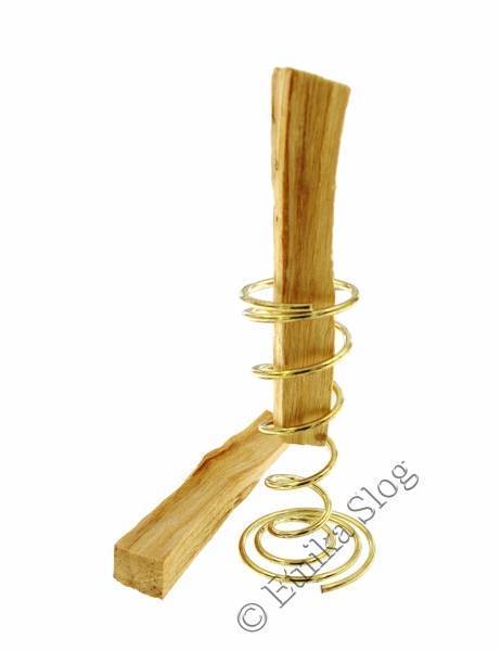 PALO SANTO - SALVIA BIANCA - SWEETGRASS PORTA PALO SANTO IN&nbsp;ACCIAIO A SPIRALE CON BAGNO CO - Etnika Slog d.o.o.