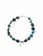 BRACCIALE&nbsp;IN ARGENTO&nbsp;E PIETRA DURA -APATITE- LUNGH
