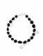BRACCIALE&nbsp;IN ARGENTO&nbsp;E PIETRA DURA -ONICE- LUNGHEZ