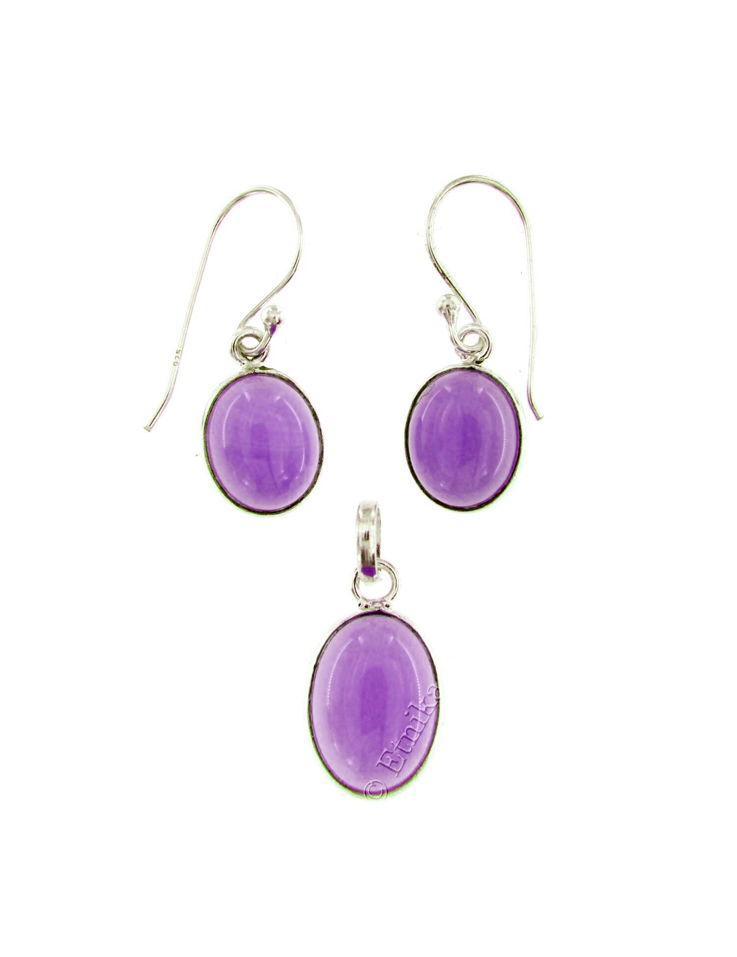 PAROURE ORECCHINI + PENDENTE IN ARGENTO CON PIETRA PAROURE ORECCHINI + PENDENTE IN ARGENTO CON PIETRA