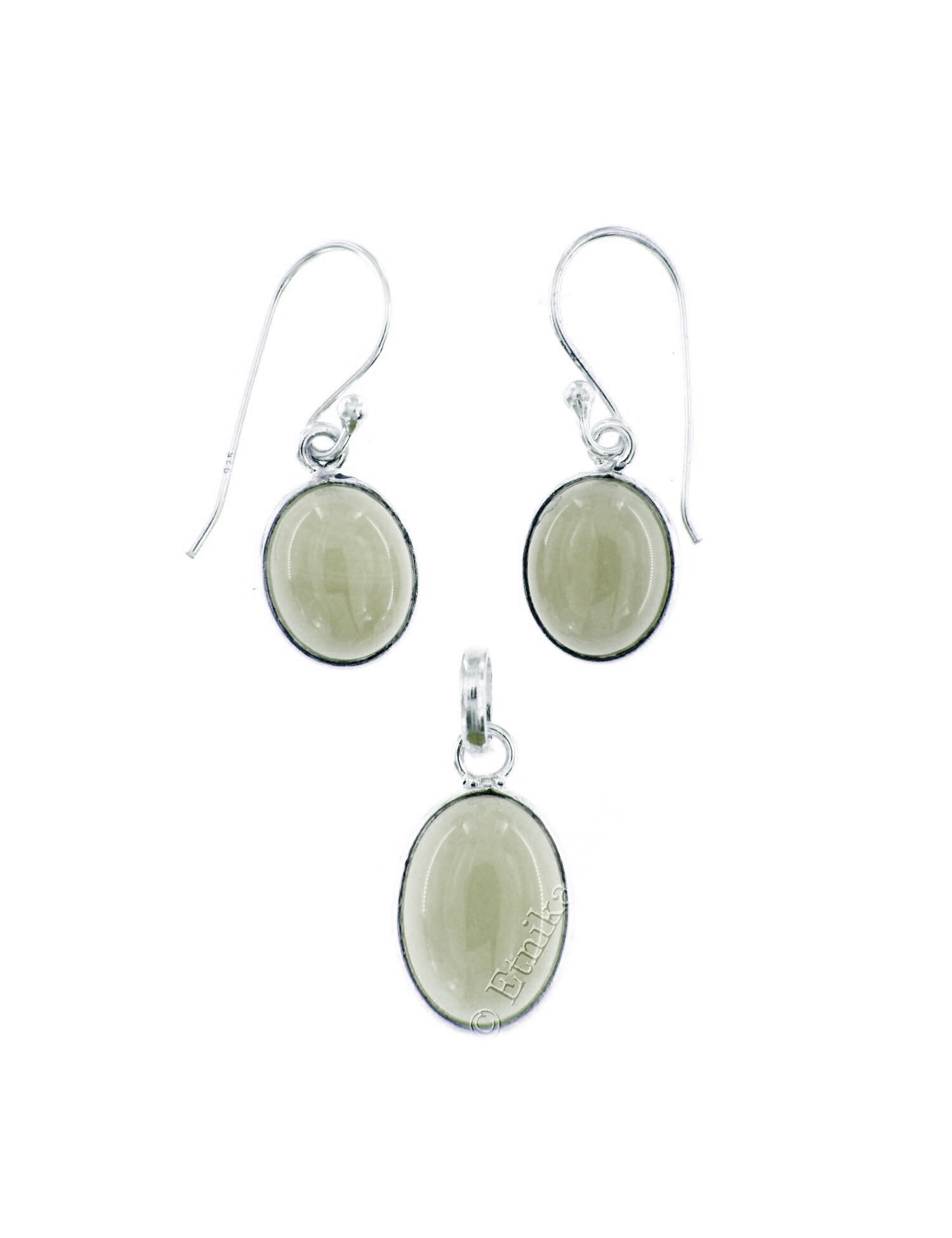 PAROURE ORECCHINI + PENDENTE IN ARGENTO CON PIETRA PAROURE ORECCHINI + PENDENTE IN ARGENTO CON PIETRA