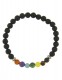 BRACCIALETTO 7 CHAKRA IN PIETRA DURA E PIETRA LAVI