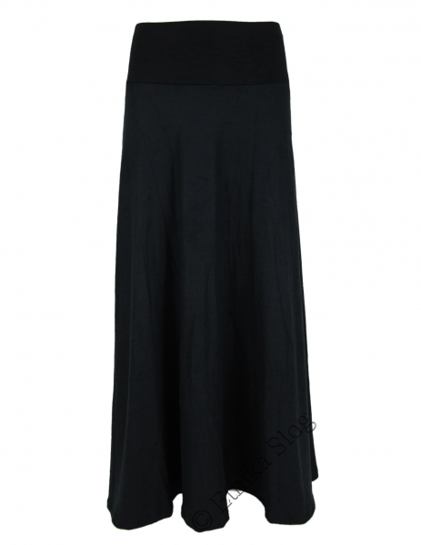 GONNA&nbsp;LUNGA&nbsp;TINTA UNITA IN MAGLINA CON ELASTAN&nbsp;FAS