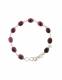 BRACCIALE&nbsp;IN ARGENTO&nbsp;E PIETRA DURA -GRANATO- LUNGH