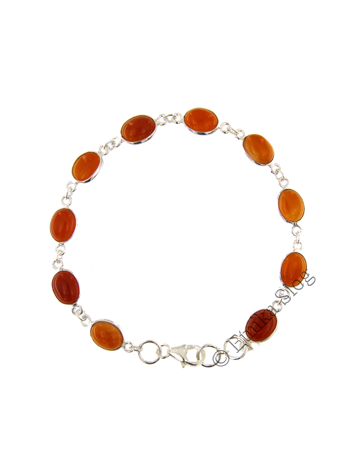 BRACCIALE IN ARGENTO E PIETRA DURA -CORNIOLA- LUNG BRACCIALE IN ARGENTO E PIETRA DURA -CORNIOLA- LUNG