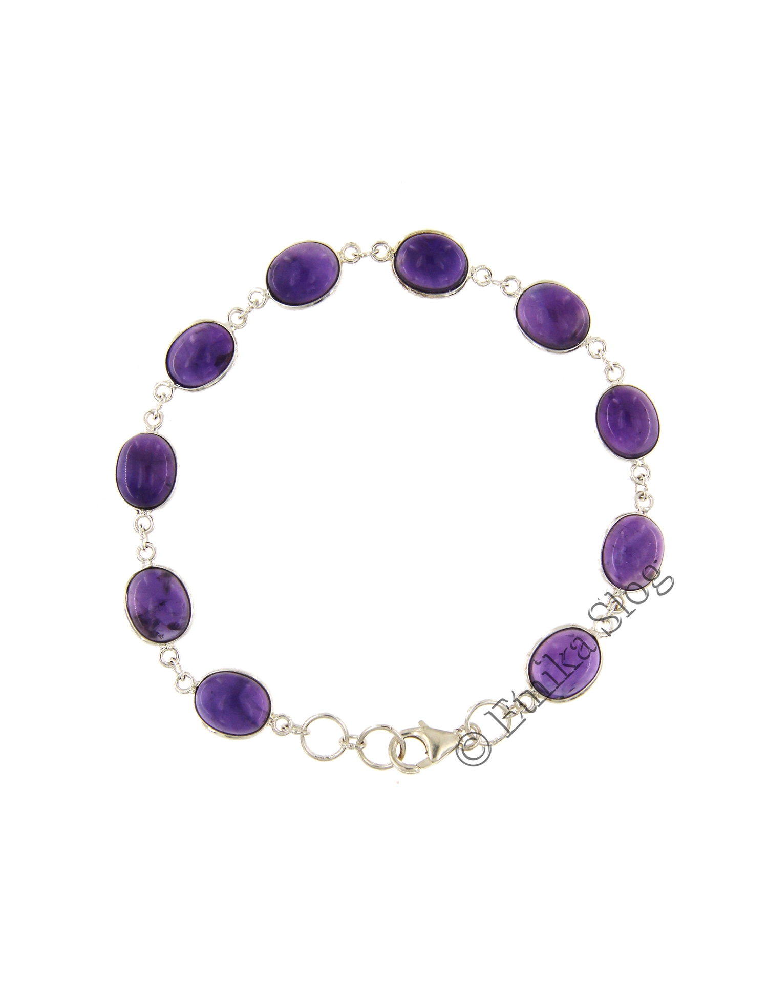 BRACCIALE IN ARGENTO E PIETRA DURA -AMETISTA- LUNG BRACCIALE IN ARGENTO E PIETRA DURA -AMETISTA- LUNG