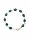 BRACCIALE&nbsp;IN ARGENTO&nbsp;E PIETRA DURA -MALACHITE- LUN