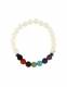 BRACCIALETTO 8MM IN PIETRA DURA -OPALITE- CON&nbsp; 7 C