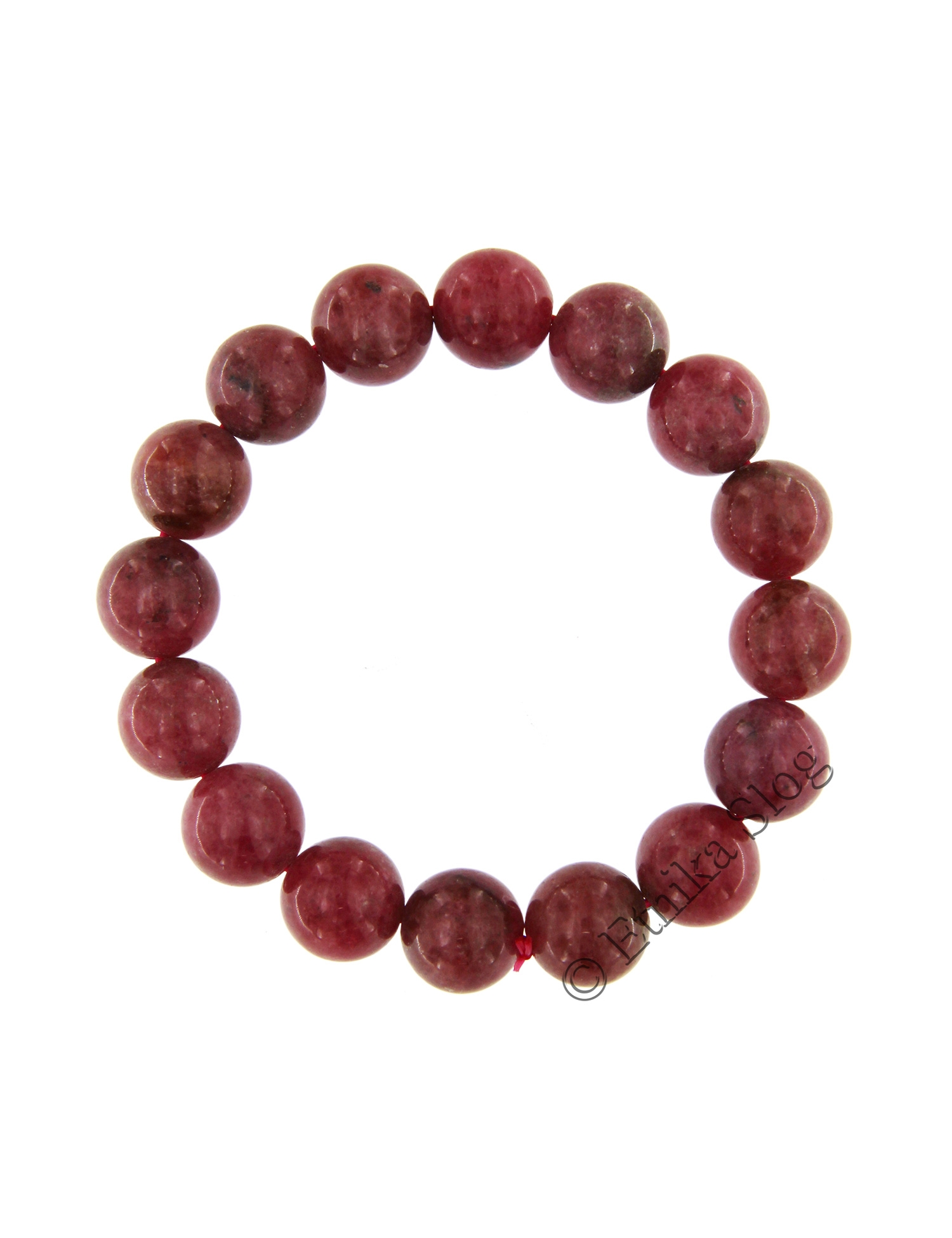 BRACCIALETTO ELASTICO RODONITE , SFERE PIETRA DURA BRACCIALETTO ELASTICO RODONITE , SFERE PIETRA DURA