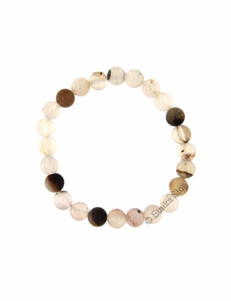 BRACCIALE IN PIETRA DURA ELASTICO, SFERE DIAMETRO