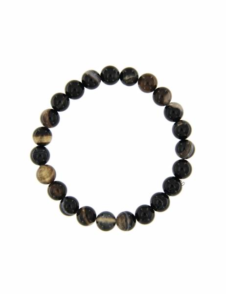BRACCIALE IN PIETRA DURA ELASTICO, SFERE DIAMETRO