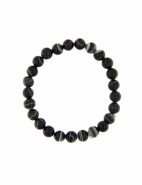 BRACCIALETTO IN PIETRA DURA ELASTICO, SFERE DIAMET