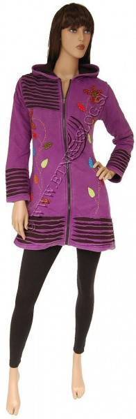 CAPPOTTO IN COTONE STONEWASH CON INTERNO IN PILE,