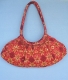 BORSA DA SPALLA ROTONDA IN COTONE LAVORATO