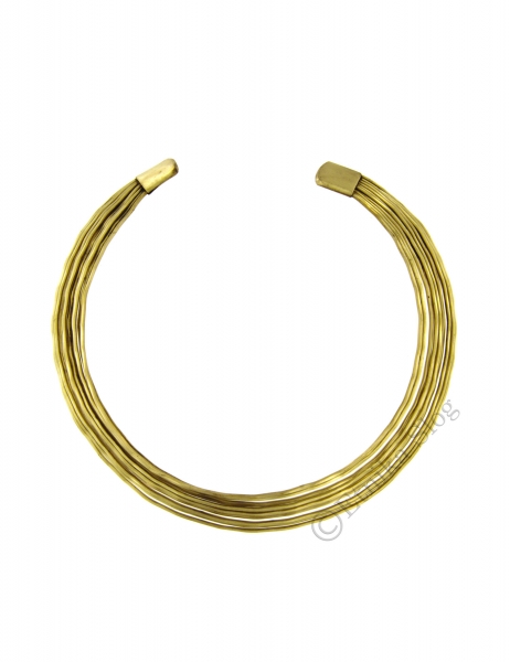 COLLANE - METALLO COLLANA GIROCOLLO RIGIDO IN METALLO LAVORATO.br / - com Etnika Slog d.o.o.