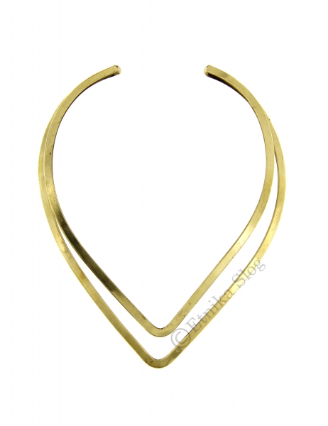 COLLANE - METALLO COLLANA GIROCOLLO RIGIDO IN METALLO LAVORATO.br / - com Etnika Slog d.o.o.