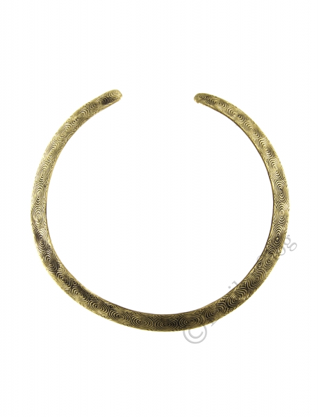 COLLANE - METALLO COLLANA GIROCOLLO RIGIDO IN METALLO LAVORATO.br / - com Etnika Slog d.o.o.