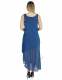 VESTITO LUNGO IN 100% COTONE&nbsp;ORGANICO GREZZO A RET