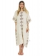 PONCHO&nbsp;IN 100% COTONE&nbsp;ORGANICO CON STAMPA BLOCK PR