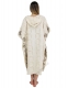 PONCHO&nbsp;IN 100% COTONE&nbsp;ORGANICO CON STAMPA BLOCK PR