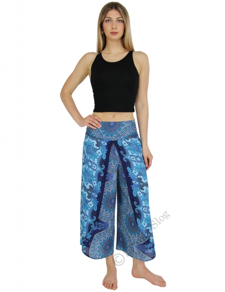 PANTALONE IN VISCOSA DOPPIO CON SPACCO LATERALE.b