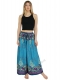 PANTALONE IN VISCOSA STAMPATO CON COULISSE, LACCI