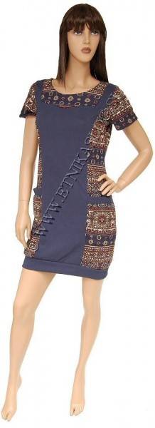 VESTITO MAGLINA DI COTONE E VISCOSA CON ELASTAN, C