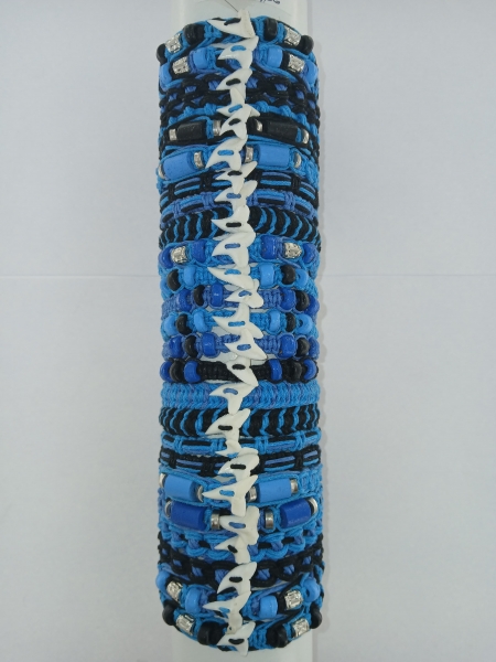 BRACCIALETTO IN&nbsp;COTONE/CUOIO E MATERIALI MISTI&nbsp;br