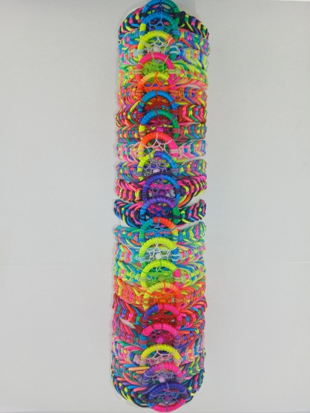 BRACCIALETTO IN&nbsp;COTONE/CUOIO E MATERIALI MISTI CON