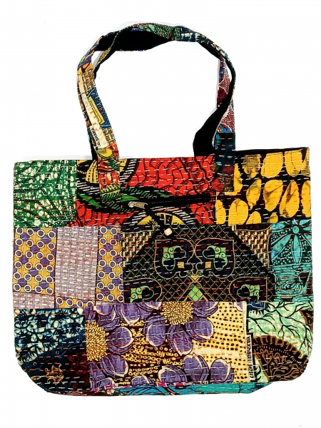 BORSE DA SPALLA RICAMATE BORSA GRANDE DA SPALLA IN COTONE STAMPATO CON RICU - com Etnika Slog d.o.o.
