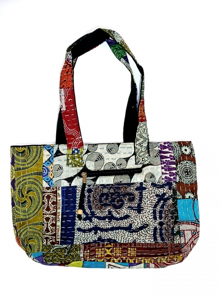 BORSE DA SPALLA RICAMATE BORSA GRANDE DA SPALLA IN COTONE STAMPATO CON RICU - Etnika Slog d.o.o.