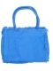 BORSA&nbsp;GRANDE CON MANICI IN COTONE GROSSO CON FRANG