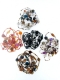 COLLANA IN COTONE&nbsp;CON PERLINE IN METALLO E VETROb